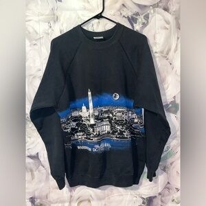 Vintage 80s Washington D.C. Monuments Skyline Mens XL Made USA Double Sided